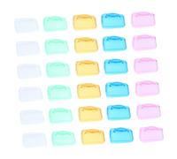 Alipis 30 Piezas Porta Maquillaje Viaje Almacenamiento Cabeza Color Hogar Cubre Familia Surtido para Contenedor Titular Niños Oficina Cepillo De Viaje Gorra De Negocios Al Aire