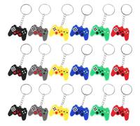 Alipis 30 Unidades Llavero de Mando de Juego de Silicona y Acero Inoxidable Diseño Único para Favores de Fiesta de Videojuegos y Bolsas de Cumpleaños Varios estilos