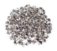 Alipis 300 Remaches Metálicos: Remaches Piramidales para Ropa - Decorativos de Metal Cuadrados para Ropa, Manualidades Y Adornos para Zapatos, 10 Mm