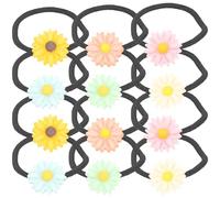 Alipis 30piezas Coletero De Margaritas Gomas Pelo Flores De Margarita Para Mujer y Niña Unidades