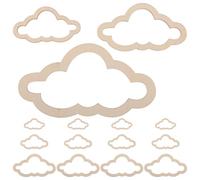 Alipis 36 Piezas de Aros de Madera con Forma de Nube para Crear atrapasueños, Manualidades, macramé, guirnaldas de Flores y decoración de Pared para Dormitorio o habitación Infantil.