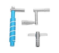 Alipis 3piezas Accesorios para Batería Llaves de Precisión Kit de Llave de Batería Mango Herramienta de Afinación para Baterista