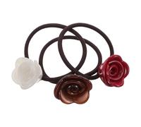 Alipis 3piezas Coletero de Gomas Elásticas Decorativas Pelo Accesorios Cabello con Flores sin Dañar el Cabello para Mujeres y Niñas Conjunto