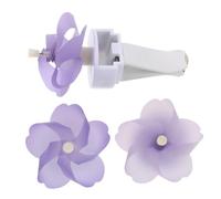 Alipis 3piezas Decoración De Aromaterapia Molinos De Viento Flores Para Ventilación De Coche Clips Ambientadores Olor Coche Decoración Aire Acondicionado Del Accesorios Kawaii Para