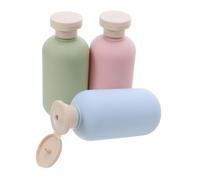 Alipis 3piezas Dispensadores de Loción de Viaje de Botellas Reutilizables con Tapas Abatibles Recipientes de Plástico para Cosméticos Cuidado Piel y Champú para Maletas y Viajes