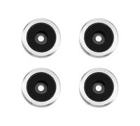Alipis 4 Almohadillas Antivibración para Pies de Amplificador Aleación de Aluminio y Plástico Diámetro 30 MM X Alto 11 MM Anillo de Goma Desmontable Soporte Aislamiento para