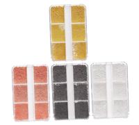 Alipis 4 cajas Cajas de Mini Cuentas Decorativas para Uñas Tachuelas de Arte Tonos Rosa Dorado Plata y Negro para Manicura Creativa Femenina