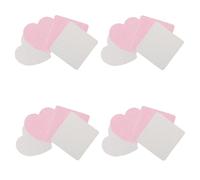 Alipis 4 Cajas Eyelash Extension Glue Wipes Cajas Almohadillas Desechables Corazón y Cuadrado Sin Pelusa Para Limpieza Pestañas Uñas Salón Viajes