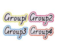 Alipis 4 imanes de recompensa para pizarras blancas - Imanes con números de equipo, pegatinas positivas para pizarra blanca y nevera (del 1 al 4)