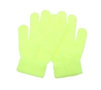Alipis 4 Pares de Guantes de Punto Amarillos para Ciclismo y Senderismo, Guantes Cálidos de Acrílico Alta Transpirabilidad para Invierno al Aire Libre