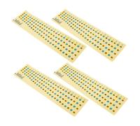 Alipis 4 Pegatinas para Diapasón, Mapas de Notas Autoadhesivas para Principiantes, Fáciles de Identificar y Retirar sin Residuos, Adecuado para Práctica Diaria en Estudio