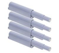 Alipis 4 Pestillos Magnéticos de Empuje para Armario, sin Tirador, Color Gris y, Diseño Resistente para Cocina y Muebles, Cierre Táctil Práctico y Fácil Apertura, Kit de 4