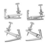 Alipis 4 piezas Afinadores Finos de Violín y Preciso Metal Plata Repuestos para Violín Profesional Mejora la Afinación y Rendimiento Musical