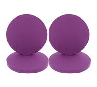 Alipis 4 Piezas Almohadilla de Apoyo para Yoga Circular Púrpura TPE | Superficie Texturizada y Antiskid, Reduce la Presión en Rodillas y Manos, para Gimnasio Doméstico y Taller