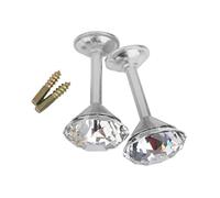 Alipis 4 Piezas Alzapaños de Cortina con Diseño de Falso Ganchos Plateados para Pared Fáciles de Instalar con Tornillos Compatibles Decoración Elegante para Cortinas y Ropa