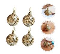 Alipis 4 piezas Colgantes Aromaterapia Huecos de Flores Vintage de Unidades para Esencias y Píldoras Aromáticas Decorativos para Ocasiones Especiales