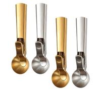 Alipis 4 Piezas Cuchara de Acero Inoxidable para Helado Diseño de Bola Adecuado, Resistente y Apta para Fiesta Verano y Uso Diario Cocina