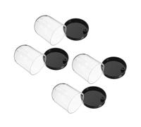 Alipis 4 Piezas De Cubierta Protectora Para Micropaisaje Decoración Del Hogar Globo De Nieve Navideño Campana De Plástico A Prueba De Polvo Cúpula Transparente Para Terrario Cúpula