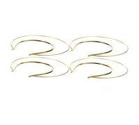 Alipis 4 piezas Diademas Doble para Niñas Accesorio DIY para Fiestas y Banquetes Aro Metálico Dorado Chic para Tocados de Pelo Mujer