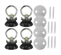 Alipis 4 Piezas Kit de Anclajes Redondos para Amarre con Sistema Track Accesorios para Camiones y Remolques Puntos de Anclaje Resistentes para Motocicletas y Utv Instalación Fácil sin