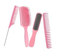 Alipis 4 piezas Peines Masajeadores con Diseño de Airbag Flexible para Estimular el Cabelludo Mango Ergonómico Adecuados para Peinados Cabello Seco y Mojado Uso Diario Salón y Hogar