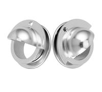 Alipis 4 Piezas Plato de Entrada para Futbolín de Mesa Color Plata, Accesorio de Plástico PP Superficie Lisa y Fácil de Limpiar para Juego de Futbolín de Sobremesa
