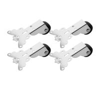 Alipis 4 Piezas Rodillo Inferior para Puerta Corredera Auto Nivelante Plata