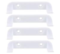 Alipis 4 Piezas Soporte de Pared para Maquetas de Coches, Abs Blanco | Tornillos de Montaje, Diseño Modular con Orificios Previos, para Ladrillo y Pared de Yeso
