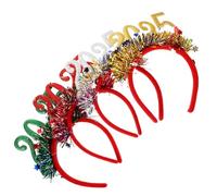 Alipis 4 Piezas Tocado De Fiesta De Nochevieja Para Año Diademas Brillantes De Adorno Cabello Accesorios Festivos Víspera De Año y Celebraciones Navideñas Pack De Cintas
