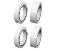 Alipis 4 rollos Cinta Adhesiva Doble Cara Alta Viscosidad y Cinta Autoadhesiva Multipropósito para Oficina Manualidades y Hogar Fácil de Cortar Marcas