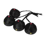 Alipis 4 Sombreros de Disfraz Chinos Antiguos para Cosplay y Teatro, Gorra Oriental Negra de Nailon Talla 58 Cm para Adultos, Accesorios Tradicionales Dinastía Qing para Fiestas