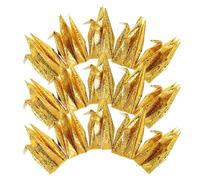 Alipis 40 Grullas Origami Doradas Perladas de 10 Cm, Papel Prefabricado para Decoración de Bodas, Showers y Fiestas, Set de 40 Piezas para Adornos Colgantes y Manualidades DIY