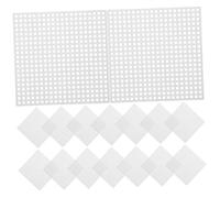 Alipis 40 Piezas Plastic Mesh Canvas Sheets For Embroidery Square Grid For Needlepoint And Cross Stitch DIY Crafts