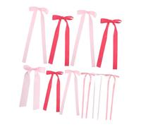 Alipis 40 Piezas Ribbon Bow Wall Decor DIY No-Trace Hanging Bows For Christmas Tree Birthday Wedding Backdrop Romantic Nursery Decorations