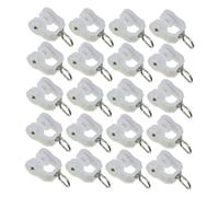 Alipis 40 Piezas Rodillos para Cortinas de Plástico con Doble Rueda Compatible con Rieles Rectos y Curvos Soporte Silencioso para Cortinas Pesadas Hogar y Oficina