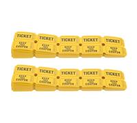 Alipis 400 piezas Boletos de para Eventos de Tickets Amarillos para Celebraciones Sistema de Justo Participación y Social para Recaudaciones