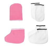 Alipis 4pares Mascarilla Para Manos y Pies Exfoliante y Hidratante De Cuidado Piel Guantes De Queratoterapia Para Conservar El Calor El Baño