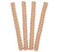 Alipis 4piezas Alzapaños para Cortinas De Macramé Trenzados Bohemios Alzapaños Rústicos Decorativos para Dormitorio Oficina y Exteriores Sin Taladrar