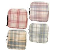 Alipis 4piezas Bolsa Para Guardar Compresas Higiénicas Neceser Menstrual Para Guardar Toallas Sanitarias Estuche Para Llaves y Monedas Color Rosa Material Resistente Para Uso Diario y Via