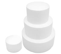 Alipis 4piezas Maquetas De Pasteles De Espuma Superficie Lisa para Modelado Moldes para Exposiciones y Fotografía De Pasteles