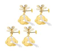 Alipis 4piezas Portalámparas Regulable de Metal Soporte para Mechas de Lámpara de Aceite Accesorios para Lámparas de Mantequilla para Oración el Templo o Hogar