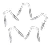 Alipis 5 Almohadillas Nasales de Silicona Transparentes, Antideslizantes, Diseño Orificio, Suaves y Cómodas para Gafas de Seguridad, Soporte Nasal para Uso Prolongado