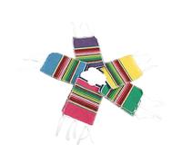 Alipis 5 Fundas para Botellas de Cerveza Ponchos Mexicanos de Algodón, Decoración Colorida para Fiesta Mexicana Cinco de Mayo en Restaurantes, Pack de 5 Piezas