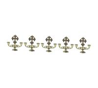 Alipis 5 Piezas Candelero De La Iglesia Cristiana Mesa Decoración De Palo Umbral Señal Digital Envases Vacios De Sombra De Ojos Decoración De Margaritas Pegatina Luces Aleación De Zinc