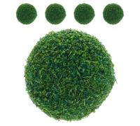 Alipis 5 Piezas Esferas de Jardín Artificiales Verdes 1,4cm | Plástico y Esponja, Detalle Realista, Uso en Paisajismo y Decoración Exterior, 1