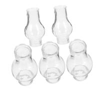 Alipis 5 Piezas pantalla de vidrio lampara pared lampara de pared quinque wall light wall lamp lámpara chimeneas pantalla clara de aceite de vidrio cubierta de luz de queroseno de