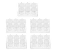 Alipis 5 Piezas Placa de Reacción de 6 Pocillos con Tapa, Placa de Cultivo Celular de Fondo Plano, Plástico, Cuadrada, para Laboratorio, Investigación y Experimentos Químicos