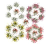 Alipis 5 Piezas Racimos de Flores Estáticas para Miniaturas Material Duradero y Resistente Altas Temperaturas para Paisajes DIY Modelos de Ferrocarril y Jardines Miniatura