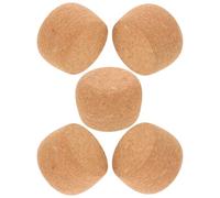 Alipis 5 Piezas Tapones de Corcho para Botellas Pequeñas Sellado Hermético Tapa Reutilizable para Vino Jugo y Bebidas Tapones de Madera Suave para Cocina y Barra Casa