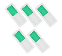 Alipis 5 Señales de Puerta Corredizas 3X7 CM Blancas sin Texto Indicador de Privacidad Ocupado/Vacío para Baño Oficina y Sala de Conferencias Señal Reversible de Uso Privado